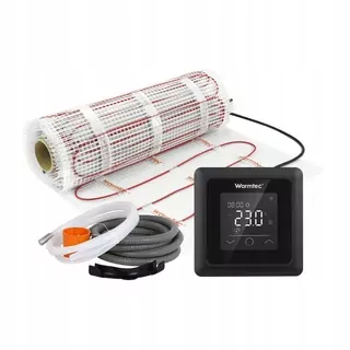 Sada elektrického podlahového vykurovania Warmtec DS2-10/ZTS čierna 1m² (170 W/m²)